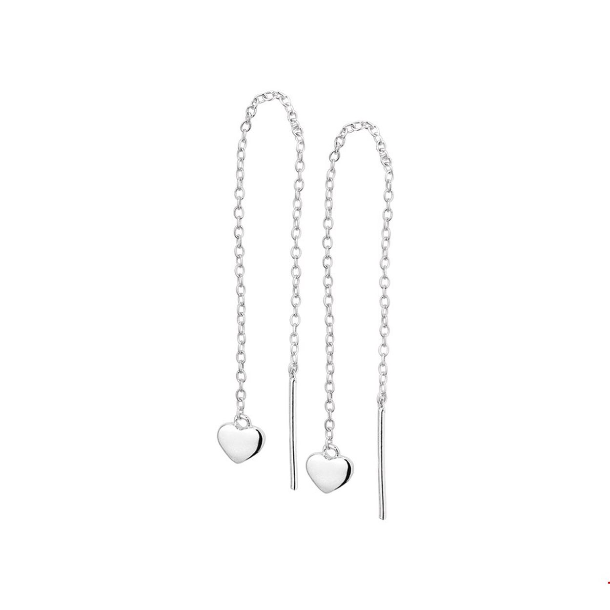 Beschrijving: Gerhodineerd zilveren doortrekoorbellen met een hartje.
Verpakt per: 1
Doelgroep: dames
Breedte: 5.5 mm
Hoogte: 4.5 mm
