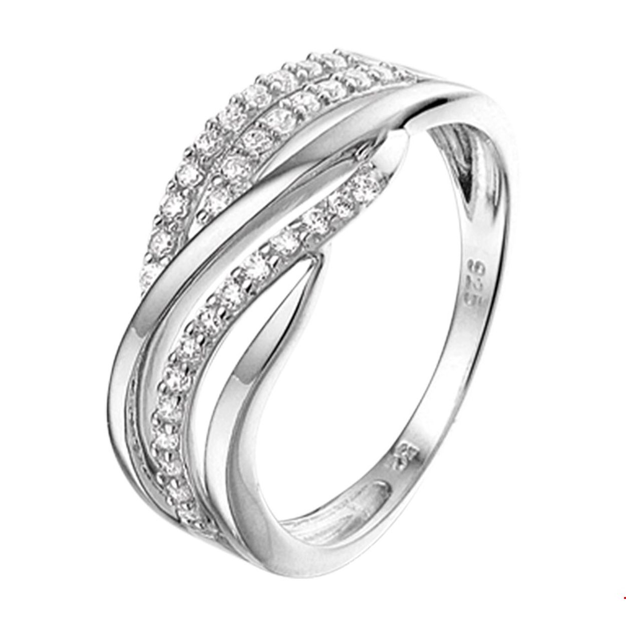 Beschrijving: Gerhodineerd zilveren ring met zirkonia.
Uniekenummer serie: 34951
Verpakt per: 1
Doelgroep: dames
Ringmaat: 17.75 mm (56)
Breedte: 8 mm
Zetting: entourage (rijzetting)