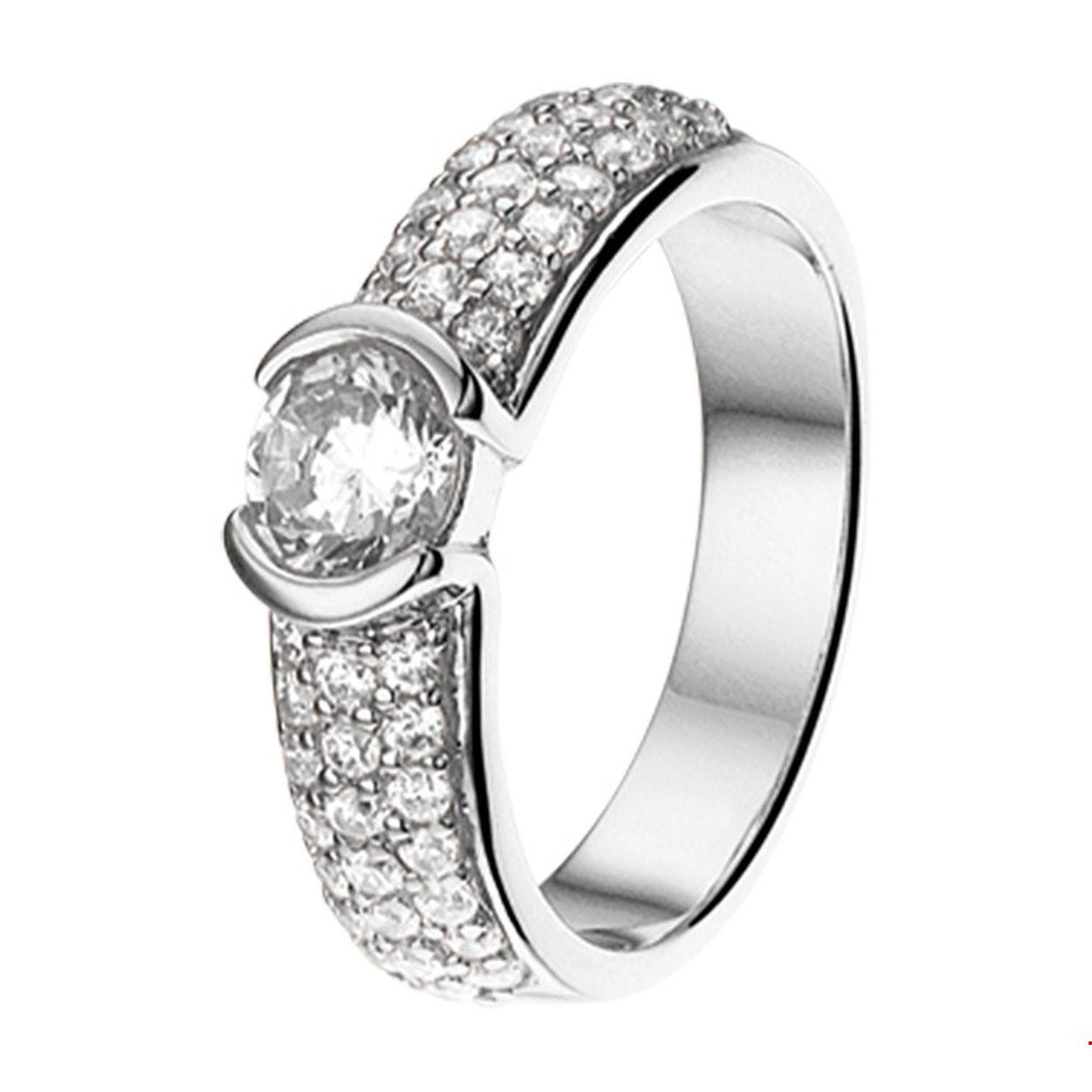 Beschrijving: Gerhodineerd zilveren ring met zirkonia.
Uniekenummer serie: 34953
Verpakt per: 1
Doelgroep: dames
Ringmaat: 16.50 mm (52)
Breedte: 5.5 mm
Zetting: pave