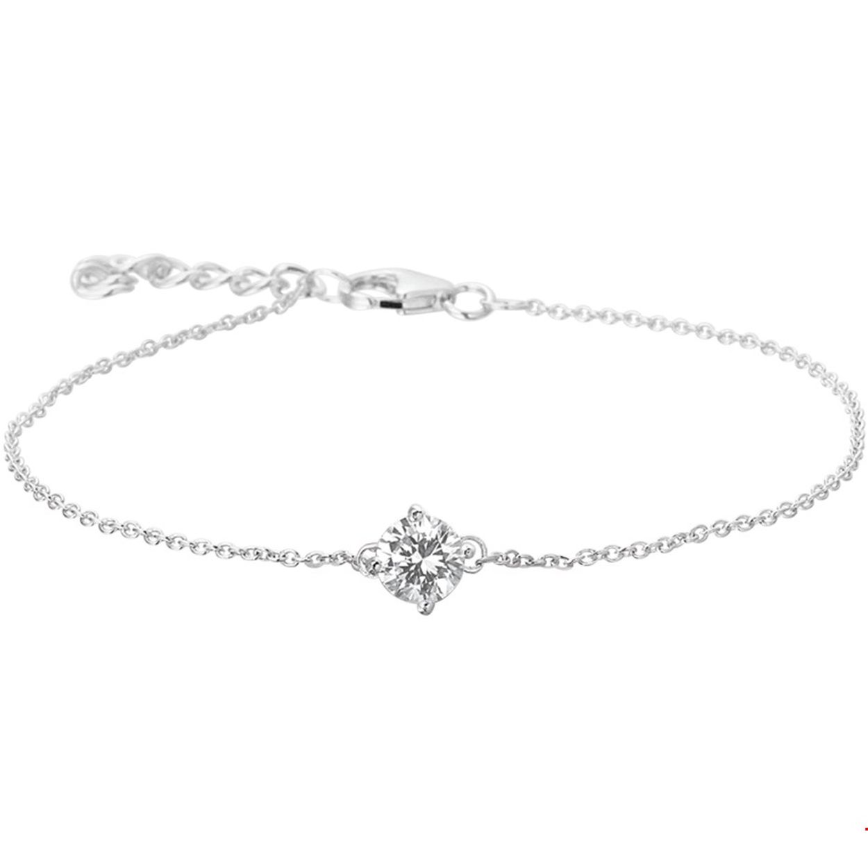 Beschrijving: Gerhodineerd zilveren armband met zirkonia. De lengte bedraagt 16.5cm met 2.5cm extensie en de schakelbreedte is 1.2mm.
Verpakt per: 1
Doelgroep: dames
Breedte: 1.2 mm
Kortste lengte: 16.5 mm
Langste lengte: 19 mm
Zetting: solitaire (chatonzetting)