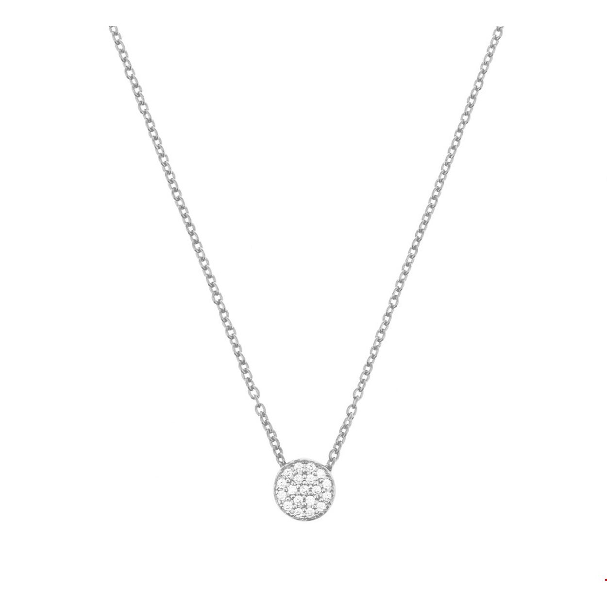 Beschrijving: Gerhodineerd zilveren collier met zirkonia. De lengte bedraagt 41cm met 4cm extensie en de schakelbreedte is 1.2mm.
Verpakt per: 1
Doelgroep: dames
Breedte: 1.2 mm
Kortste lengte: 41 mm
Langste lengte: 45 mm
Zetting: pave