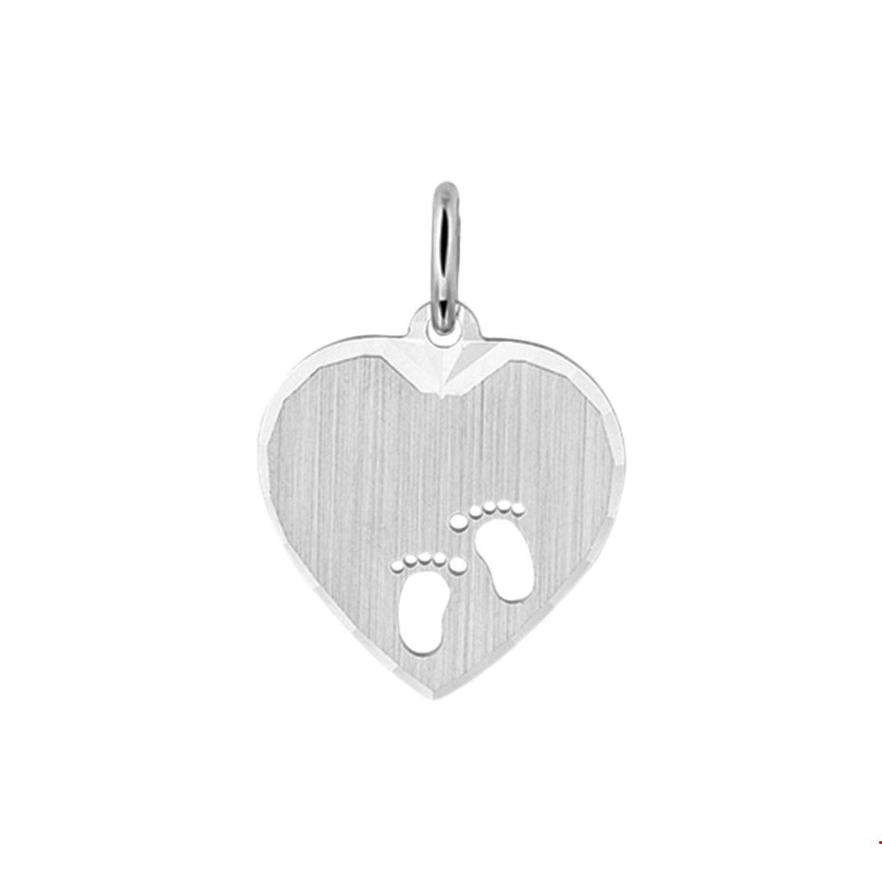 Beschrijving: Gerhodineerd zilveren hanger hart en voetjes met een afmeting van 16x15.5mm uitgevoerd in een poli/mat gediamanteerd afwerking.
Doelgroep: dames
Breedte: 15.5 mm
Hoogte: 16 mm