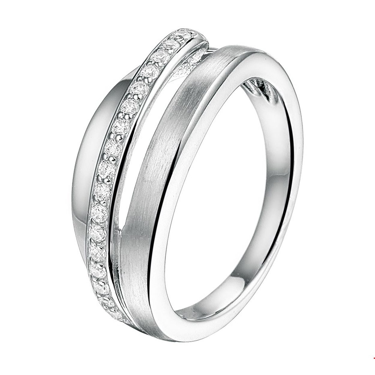 Beschrijving: Gerhodineerd zilveren ring met zirkonia.
Uniekenummer serie: 35231
Verpakt per: 1
Doelgroep: dames
Ringmaat: 17.75 mm (56)
Breedte: 9 mm
Zetting: entourage (rijzetting)