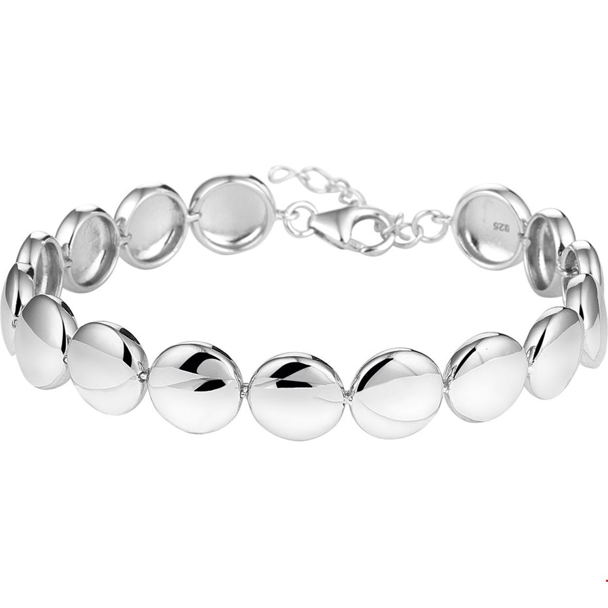 Beschrijving: Deze zilveren armband heeft een lengte van 17.5cm met een extensie van 3cm en een breedte van 10mm. De armband is perfect te combineren met andere sieraden uit onze collectie of met je eigen sieraden stash!.
Verpakt per: 1
Doelgroep: dames
Breedte: 10 mm
Kortste lengte: 17.5 mm
Langste lengte: 20.5 mm