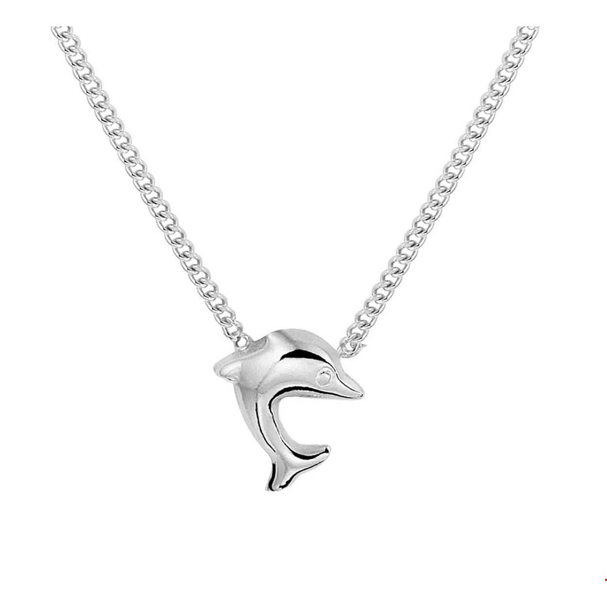 Beschrijving: Gerhodineerd zilveren collier met dolfijn. De lengte bedraagt 36cm met 3cm extensie en de schakelbreedte is 1mm.
Doelgroep: kinderen
Breedte: 11.5 mm
Kortste lengte: 36 cm
Langste lengte: 39 cm