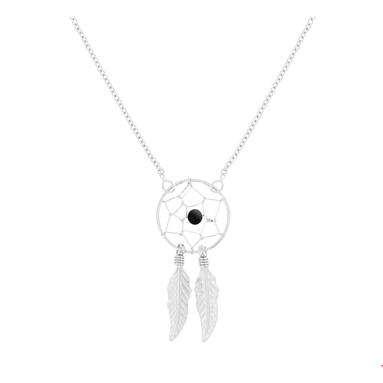 Beschrijving: Droomvangers de trend van NU! Deze trendy gerhodineerd zilveren droomvanger collier met anker schakel heeft een lengte van 41 cm met een 4 cm extensie. De droomvanger heeft een afmeting van 3.4 cm x 15 mm. Dit collier kan gecombineerd worden met bijpassende droomvanger sieraden. Ben je helemaal van het hier en nu? dan kunnen deze trendy oorhangers niet ontbreken in je sieraden stash!
Verpakt per: 1
Doelgroep: dames
Breedte: 14 mm
Kortste lengte: 41 mm
Langste lengte: 45 mm
Hoogte: 34 mm