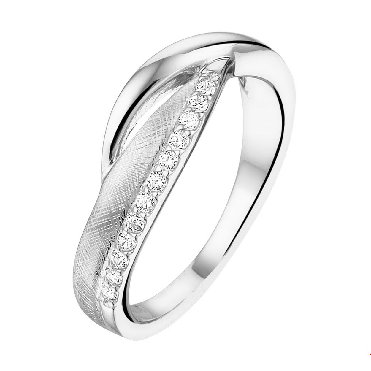 Zilveren dames ring