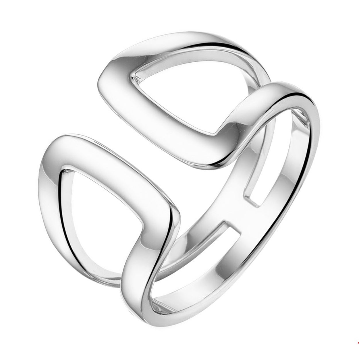 Beschrijving: Gerhodineerd zilveren ring met een poli afwerking.
Doelgroep: dames
Ringmaat: 17.25 mm (54)
Breedte: 13.5 mm