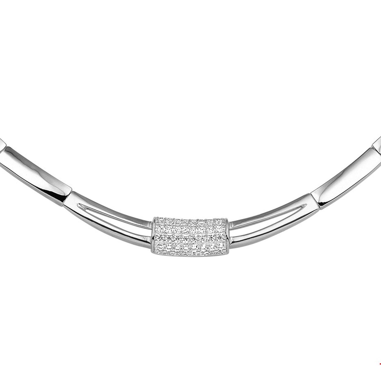 Beschrijving: Gerhodineerd zilveren collier met zirkonia. De lengte bedraagt 42cm met 3cm extensie.
Verpakt per: 1
Doelgroep: dames
Breedte: 7 mm
Kortste lengte: 42 mm
Langste lengte: 45 mm
Zetting: pave