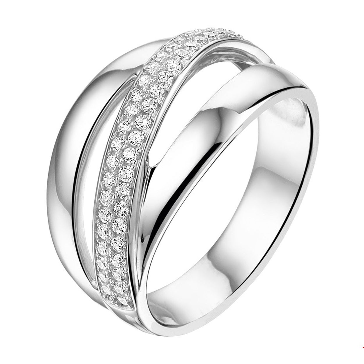 Beschrijving: Gerhodineerd zilveren ring met zirkonia.
Uniekenummer serie: 36668
Verpakt per: 1
Doelgroep: dames
Ringmaat: 16.50 mm (52)
Breedte: 12 mm
Zetting: pave