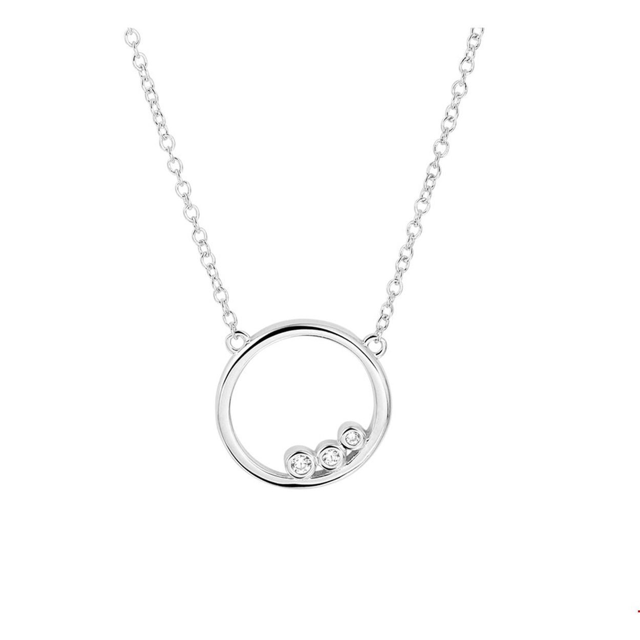 Beschrijving: Gerhodineerd zilveren collier met zirkonia. De lengte bedraagt 41cm met 4cm extensie en de schakelbreedte is 1.3mm.
Verpakt per: 1
Doelgroep: dames
Kortste lengte: 41 mm
Langste lengte: 45 mm
Zetting: entourage (rijzetting)