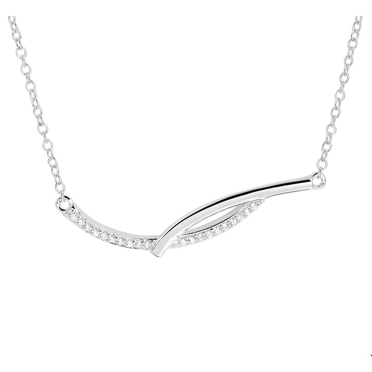 Beschrijving: Gerhodineerd zilveren collier met zirkonia. De lengte bedraagt 41cm met 4cm extensie en de schakelbreedte is 1.3mm.
Verpakt per: 1
Doelgroep: dames
Breedte: 32 mm
Kortste lengte: 41 mm
Langste lengte: 45 mm
Hoogte: 8.5 mm
Zetting: entourage (rijzetting)
