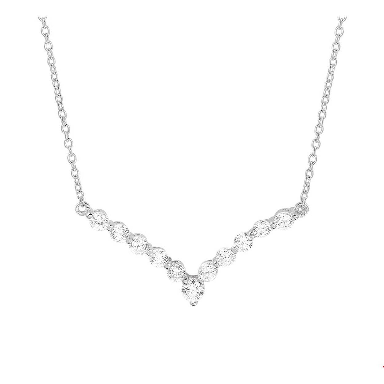 Beschrijving: Gerhodineerd zilveren collier met zirkonia. De lengte van het collier bedraagt 41cm met 4cm extensie. De schakelbreedte bedraagt 1.2mm. 
Verpakt per: 1
Doelgroep: dames
Breedte: 29.5 mm
Kortste lengte: 41 mm
Langste lengte: 45 mm
Hoogte: 13.5 mm
Zetting: entourage (rijzetting)