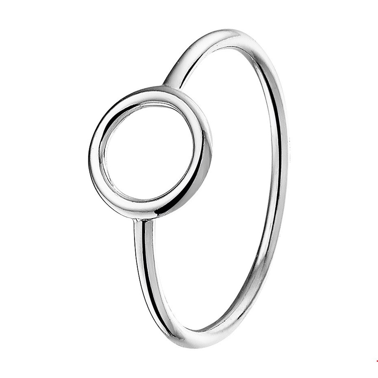 Beschrijving: Trendy gerhodineerd zilveren ring uitgevoerd in een poli afwerking en een opengewerkt rondje met een diameter van 8mm. De trendy ring is door zijn simplistische model perfect te combineren met andere sieraden uit onze collectie of uit je eigen stash!. INFO: Gerhodineerd zilver is door de rhodiumlaag beter bestand tegen verkleuren en krassen. 
Uniekenummer serie: 37435
Verpakt per: 1
Doelgroep: meisjes
Ringmaat: 16.50 mm (52)
Breedte: 8 mm