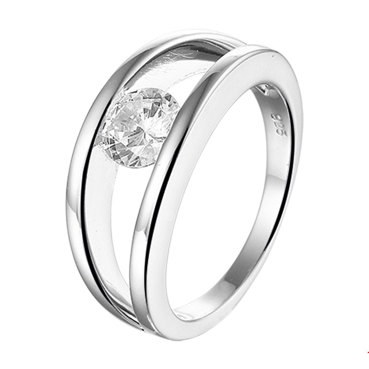 Beschrijving: Gerhodineerd zilveren ring met zirkonia.
Uniekenummer serie: 36827
Verpakt per: 1
Doelgroep: dames
Ringmaat: 17.25 mm (54)
Breedte: 8.5 mm
Zetting: solitaire (span zetting)