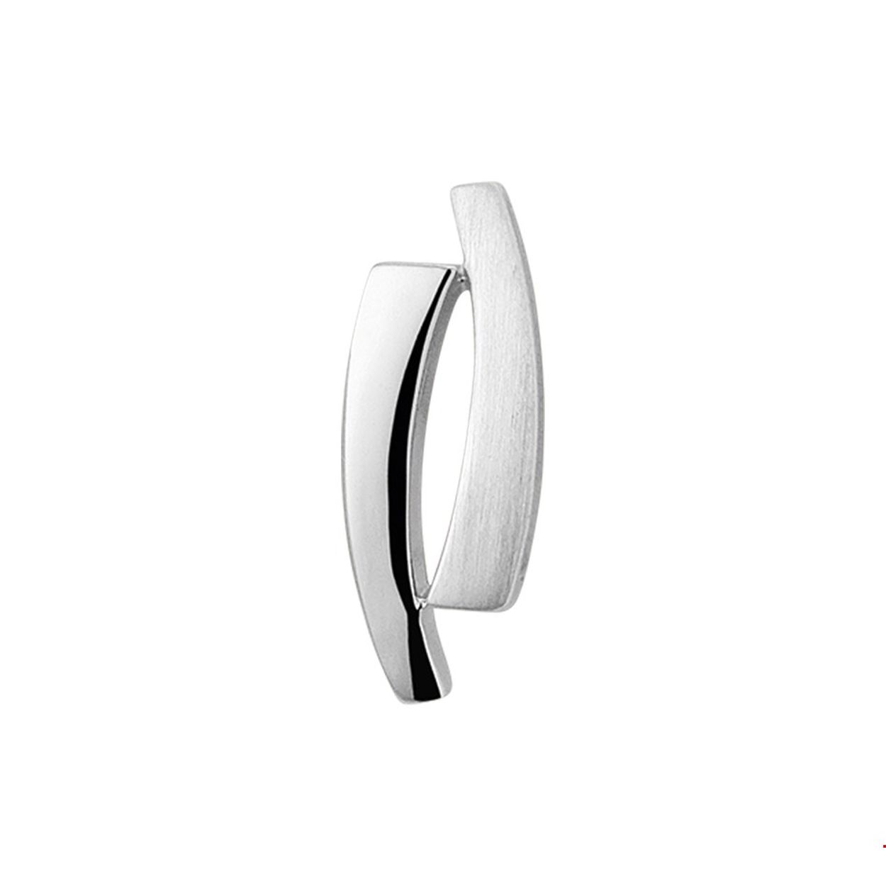 Zilver hanger poli/mat.