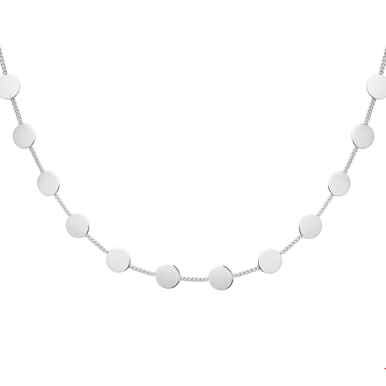 Beschrijving: Trendy gerhodineerd zilveren collier uitgevoerd met een 1.4mm breed gourmet schakel met een lengte van 31+9.5cm en 12 rondjes van 7.5mm. Dit collier is te combineren met bijpassende sieraden uit onze collectie. INFO: Gerhodineerd zilver is door de rhodiumlaag beter bestand tegen verkleuren en krassen.
Verpakt per: 1
Doelgroep: dames
Kortste lengte: 31 mm
Langste lengte: 40.5 mm