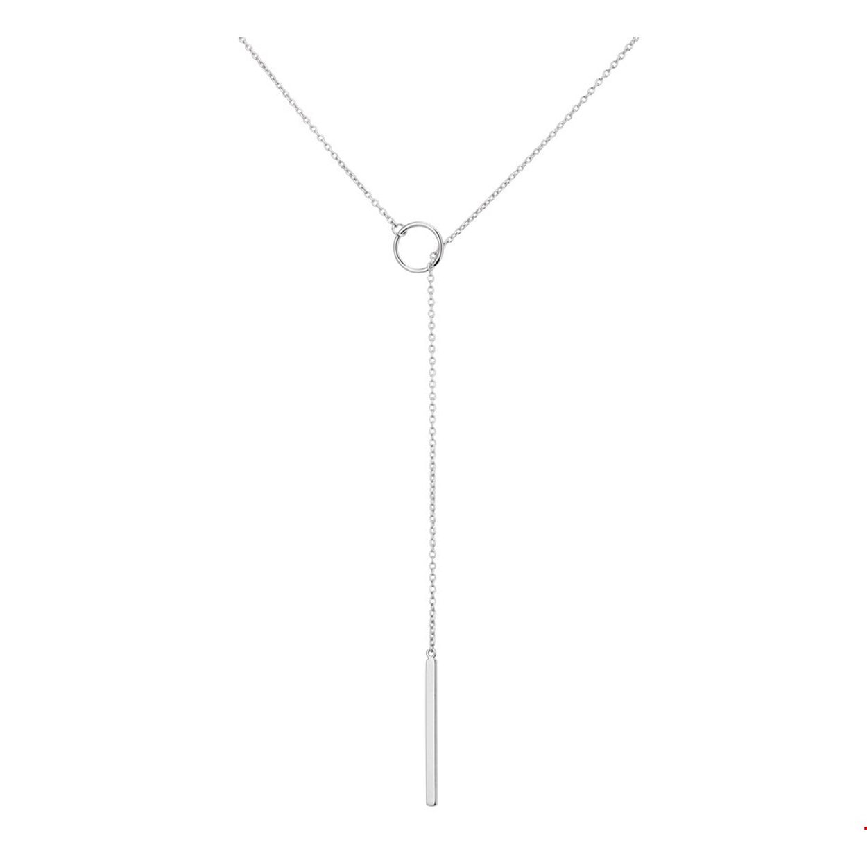 Beschrijving: Trendy gerhodineerd zilveren collier met een 1.2mm breed anker schakel van 70cm uitgevoerd met een rondje en balkje van 27x2mm. Dit collier is te combineren met bijpassende sieraden uit onze collectie. Tip: Combineer dit collier met sieraden uit onze collectie of uit je eigen stash om zo een trendy set te maken!. INFO: Gerhodineerd zilver is door de rhodiumlaag beter bestand tegen verkleuren en krassen. 
Verpakt per: 1
Doelgroep: dames
Breedte: 2 mm
Langste lengte: 70 mm
Hoogte: 27 mm