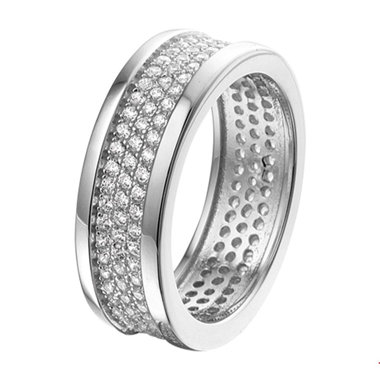 Beschrijving: Klassiek gerhodineerd zilveren ring met in pave zetting briljant geslepen zirkonia. De ring heeft een breedte van 7.5mm en is perfect te combineren met bijpassende sieraden uit onze collectie of uit je eigen stash!. Info: Gerhodineerd zilver is door de rhodiumlaag beter bestand tegen verkleuren en krassen.
Uniekenummer serie: 37480
Verpakt per: 1
Doelgroep: dames
Ringmaat: 17.75 mm (56)
Breedte: 7.5 mm
Zetting: pave (rijzetting)