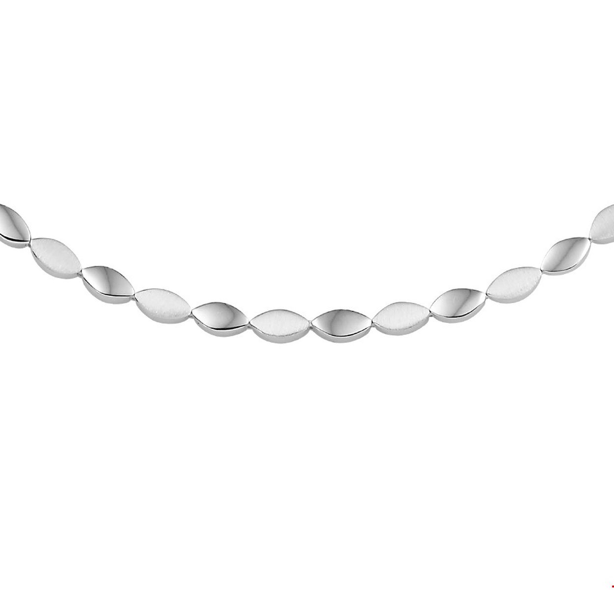Beschrijving: Trendy gerhodineerd zilveren poli/mat afgewerkt collier met een lengte van 41cm en een breedte van 4.6mm. Het collier is te comibneren met bijpassende sieraden uit onze collectie. Tip: Leuk om kado te geven! INFO: Gerhodineerd zilver is door de rhodiumlaag beter bestand tegen verkleuren en krassen.
Doelgroep: dames
Breedte: 4.6 mm
Langste lengte: 41 cm