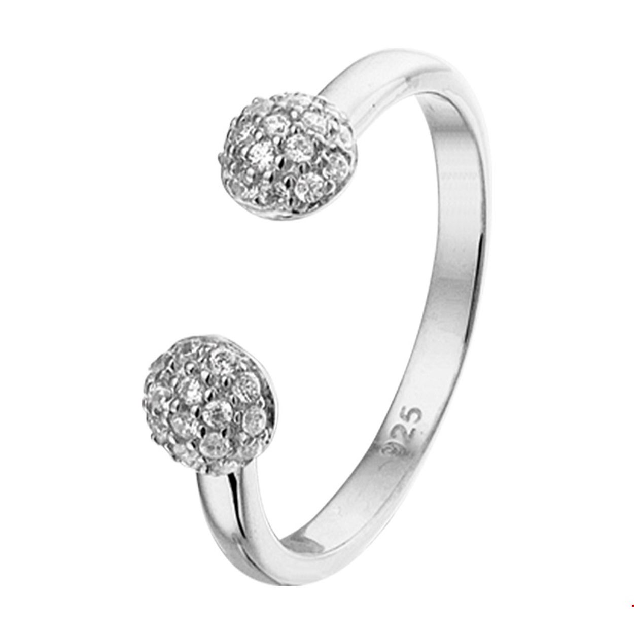 Chique gerhodineerd opengewerkte zilveren damesring ingelegd met een pave van briljant geslepen zirkonia en een breedte van 5mm. Deze luxe ogende ring is perfect te combineren met andere sieraden uit onze collectie of uit je eigen stash!.
 Gerhodineerd zilver is door de rhodiumlaag beter bestand tegen verkleuren en krassen.
Uniekenummer serie: 37669
Verpakt per: 1
Doelgroep: dames
Ringmaat: 16.50 mm (52)
Breedte: 5 mm
Zetting: pave