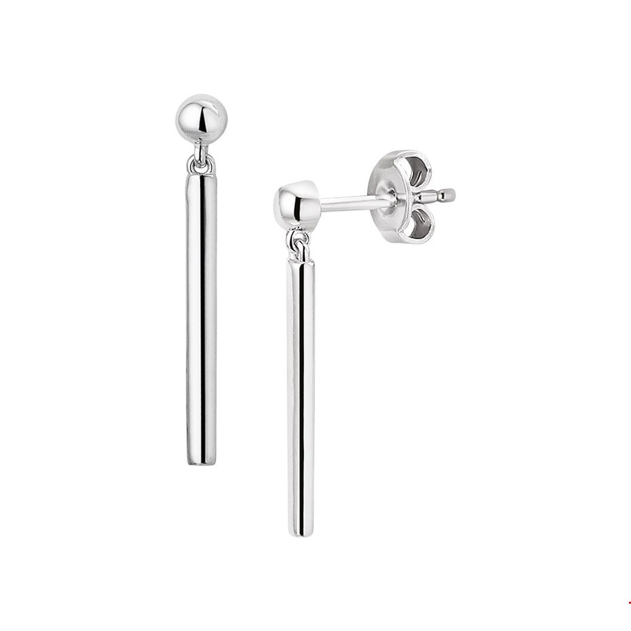Deze trendy gerhodineerd zilveren poli afgewerkte oorhangers hebben een balk van 20.5x1.5mm. Door het simplistische model zijn deze oorhangers perfect te combineren met andere sieraden uit onze collectie of je eigen stash!.
Breedte: 1.5 mm
Hoogte: 24 mm