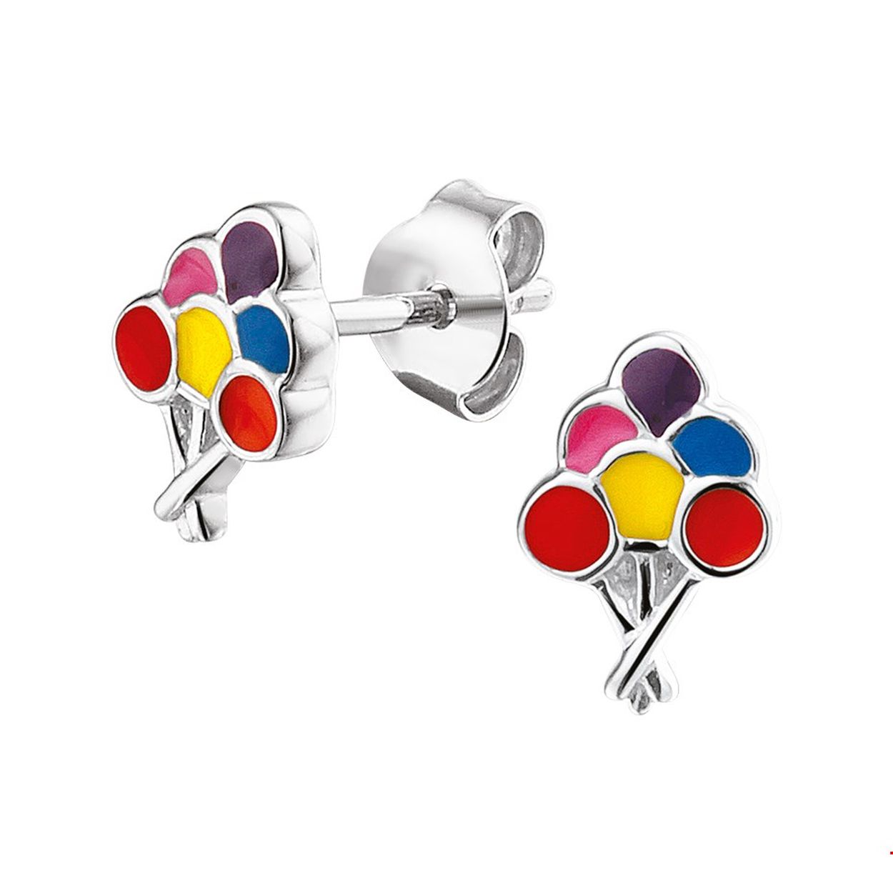 Beschrijving: Deze super leuke en vrolijk gekleurde ballonnen oorknoppen zijn uitgevoerd in gerhodineerd zilver en emaille in verschillende kleuren. De oorknoppen hebben een afmeting van 9x6.5mm en hebben een poli afwerking. De oorknoppen zijn te combineren met bijpassende sieraden uit onze collectie om zo een kleurrijke set te maken!. Tip: Leuk om kado te geven aan stoere meiden die willen stralen met hippe sieraden. INFO: Gerhodineerd zilver is door de rhodiumlaag beter bestand tegen verkleuren en krassen.