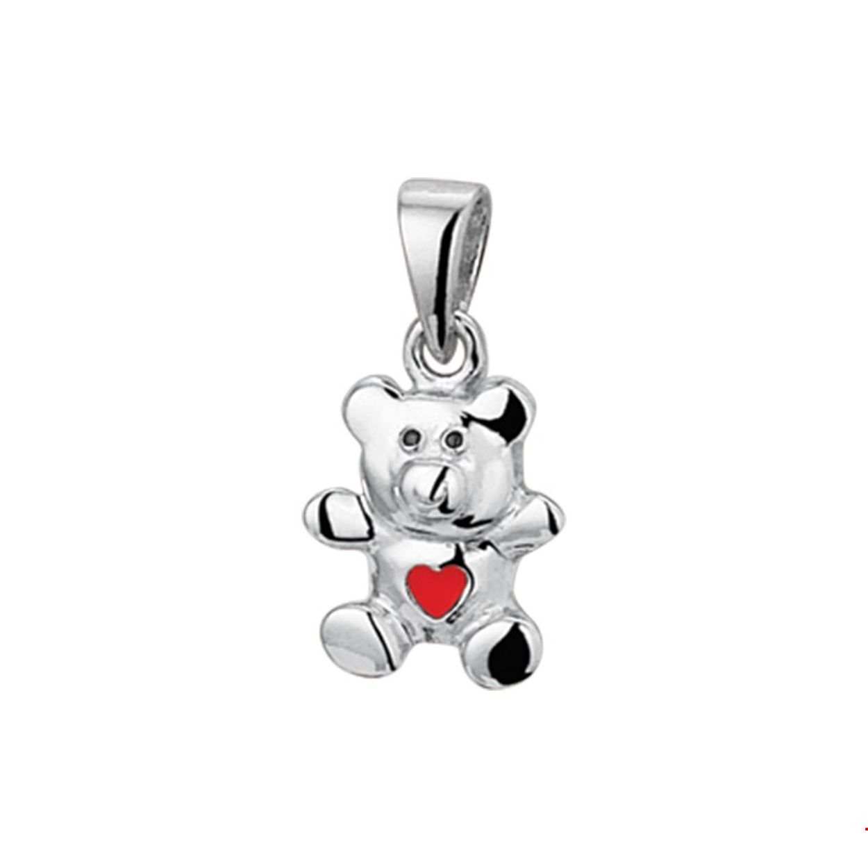 Beschrijving: Schattig gerhodineerd zilveren beer hanger uitgevoerd met rode emaille in de vorm van een hart. De hanger is te combineren met bijpassende beer sieraden om de set compleet te maken. De hanger heeft een afmeting van 11.5x8mm en is te combineren met colliers uit onze collectie!.
Doelgroep: kinderen
Breedte: 8 mm
Hoogte: 11.5 mm