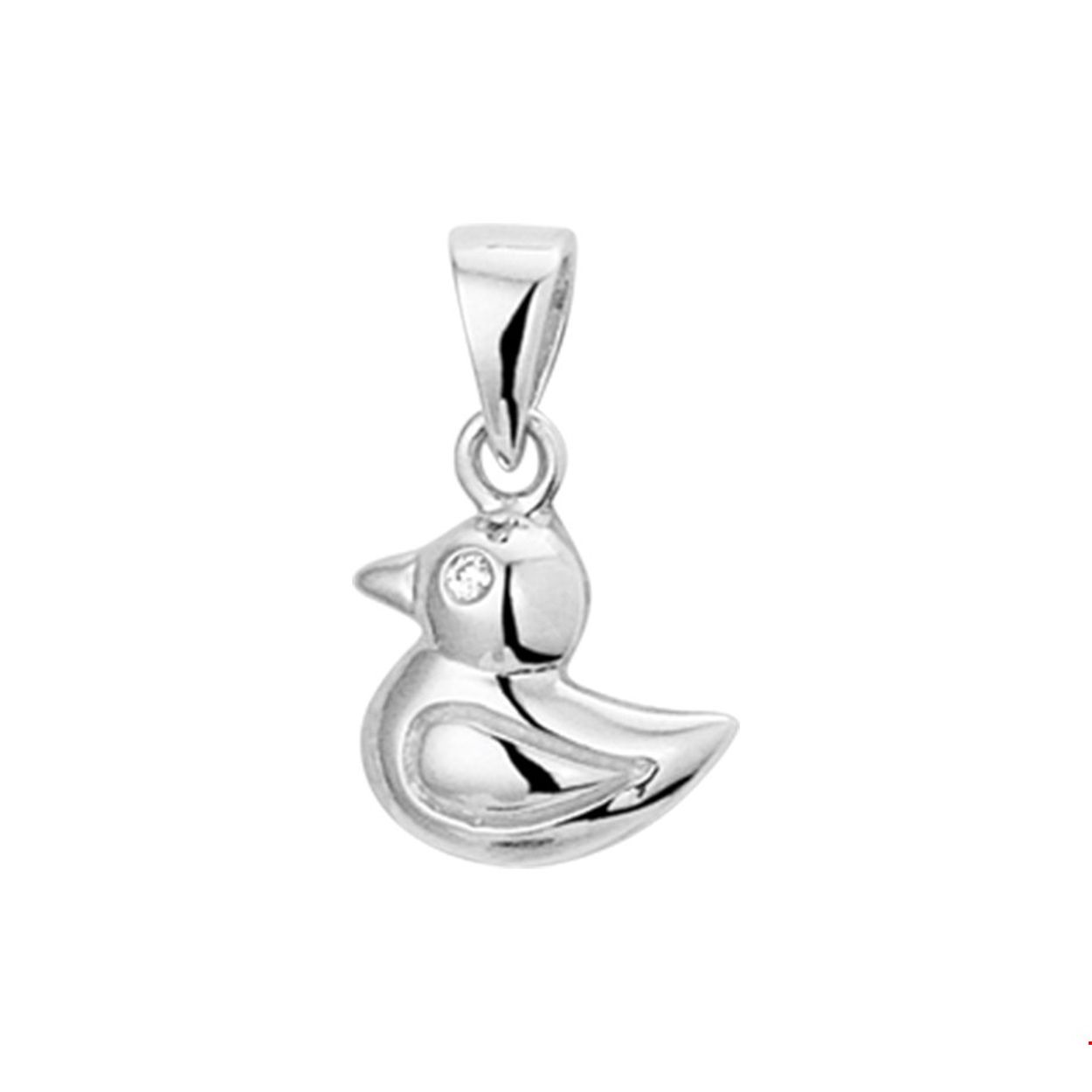 Beschrijving: Schattig gerhodineerd zilveren eend hanger uitgevoerd met een solitaire briljant geslepen zirkonia in een zetkast en is poli afgewerkt. De hanger is te combineren met een van onze colliers uit onze collectie. De hanger heeft een afmeting van 8.5x10.5mm. Tip: Leuk om kado te geven aan schattige meiden die gek op dieren en sieraden zijn! INFO: Gerhodineerd zilver is door de rhodiumlaag beter bestand tegen verkleuren en krassen.
Doelgroep: kinderen
Breedte: 10.5 mm
Hoogte: 8.5 mm