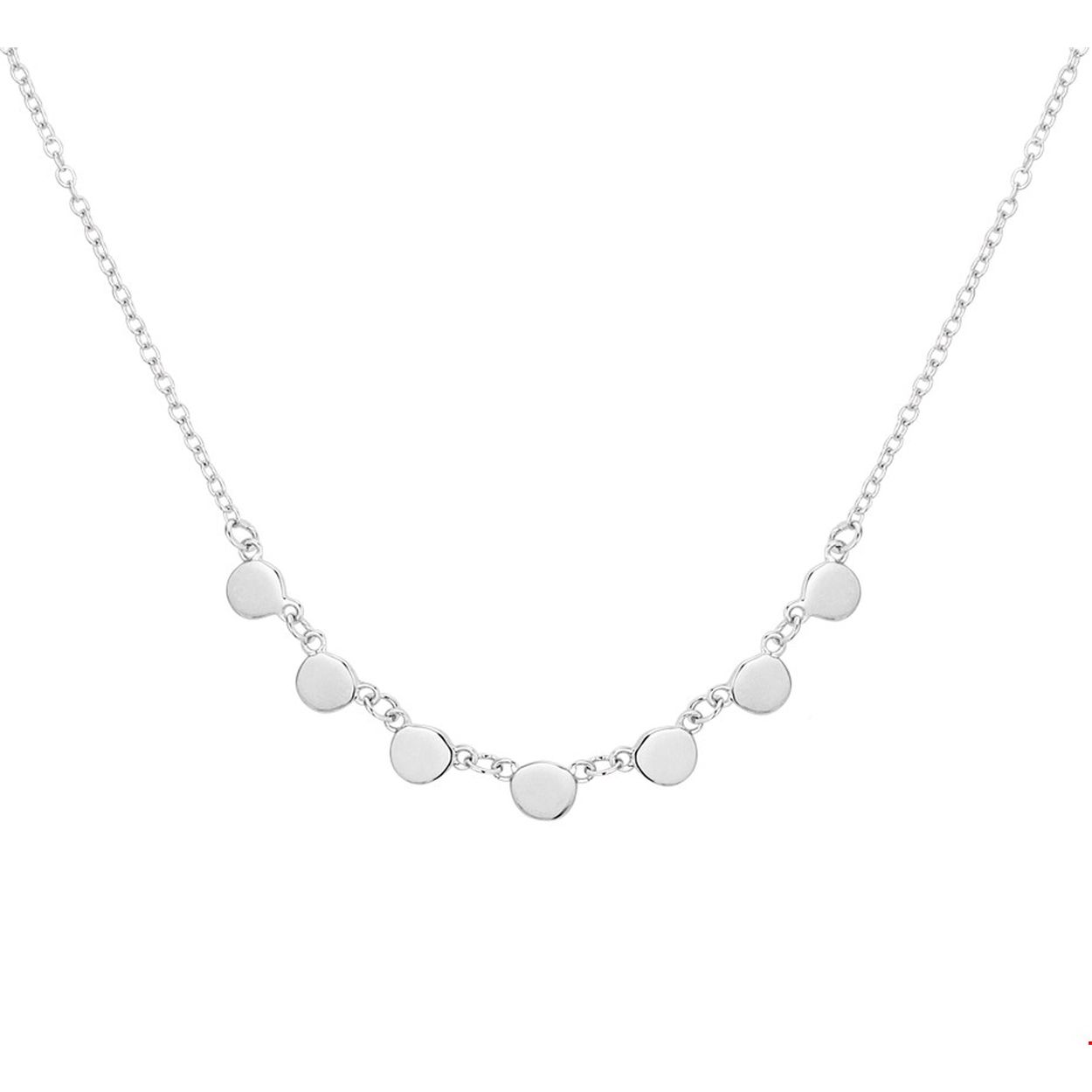 Beschrijving: Fijn gerhodineerd zilveren collier met een 1.2mm anker schakel en draaglengtes van 40 42 en 44cm. Het collier is uitgevoerd met zeven rondjes van 4mm met een poli afwerking. Tip: Combineer deze armband met bijpassende sieraden uit onze collectie en maak zo een mooie set. INFO: Gerhodineerd zilver is door de rhodiumlaag beter bestand tegen verkleuren en krassen.
Verpakt per: 1
Doelgroep: dames
Kortste lengte: 40 mm
Langste lengte: 44 mm