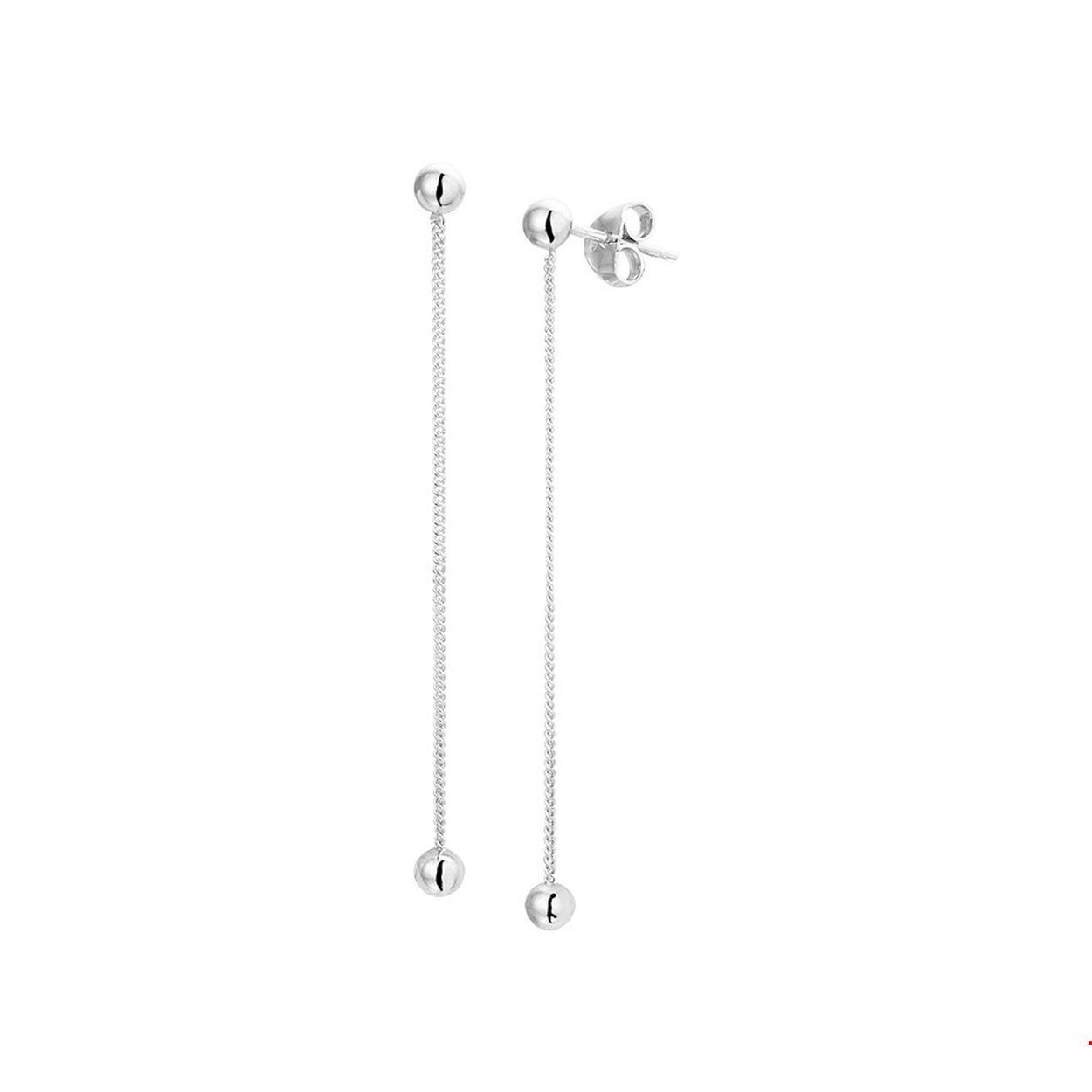 Beschrijving: Trendy gerhodineerd zilveren oorhangers uitgevoerd met bolletjes van 4mm welke met elkaar verbonden zijn door een gourmet schakel van 1mm. De totale lengte van de oorhangers is 5.8cm. Door de eenvoud en het verfijnde ontwerp kunnen deze oorhangers perfect worden gedragen met andere sieraden.
Verpakt per: 1
Doelgroep: dames
Breedte: 4 mm
Hoogte: 58 mm