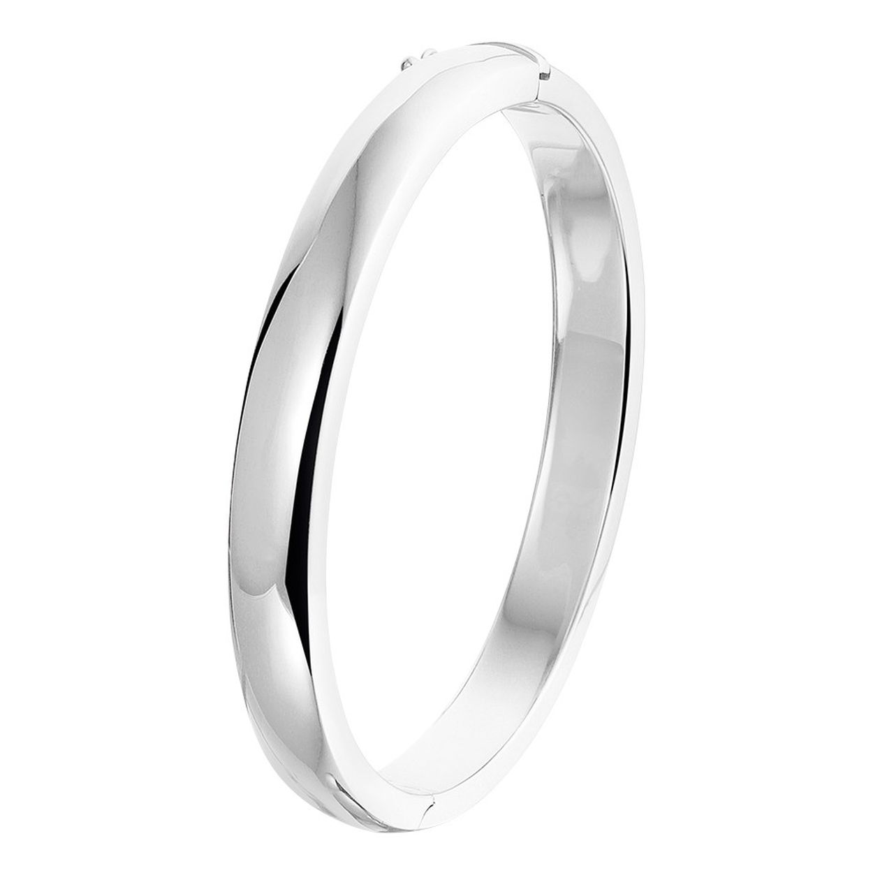 zilveren slavenarmband, bol 8x60mm massief