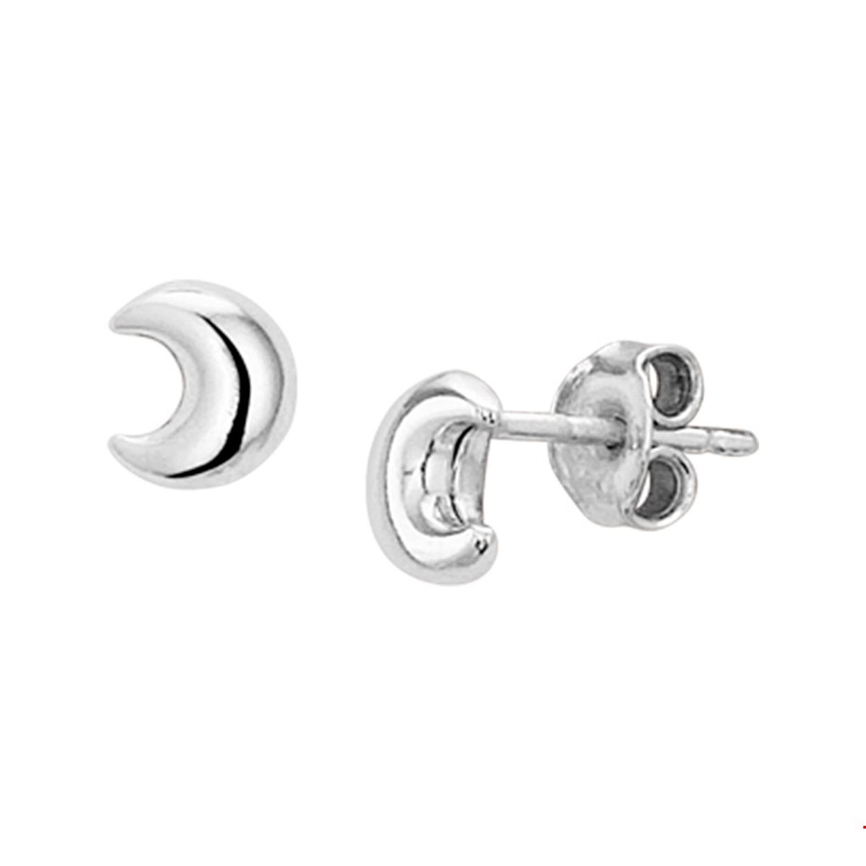 Beschrijving: Gerhodineerd zilveren halve maan oorknoppen van 6x5.5mm uitgevoerd met een stevige poussette sluiting. De oorknoppen zijn te combineren met bijpassende sieraden uit onze collectie.
Doelgroep: dames
Breedte: 5.5 mm
Hoogte: 6 mm