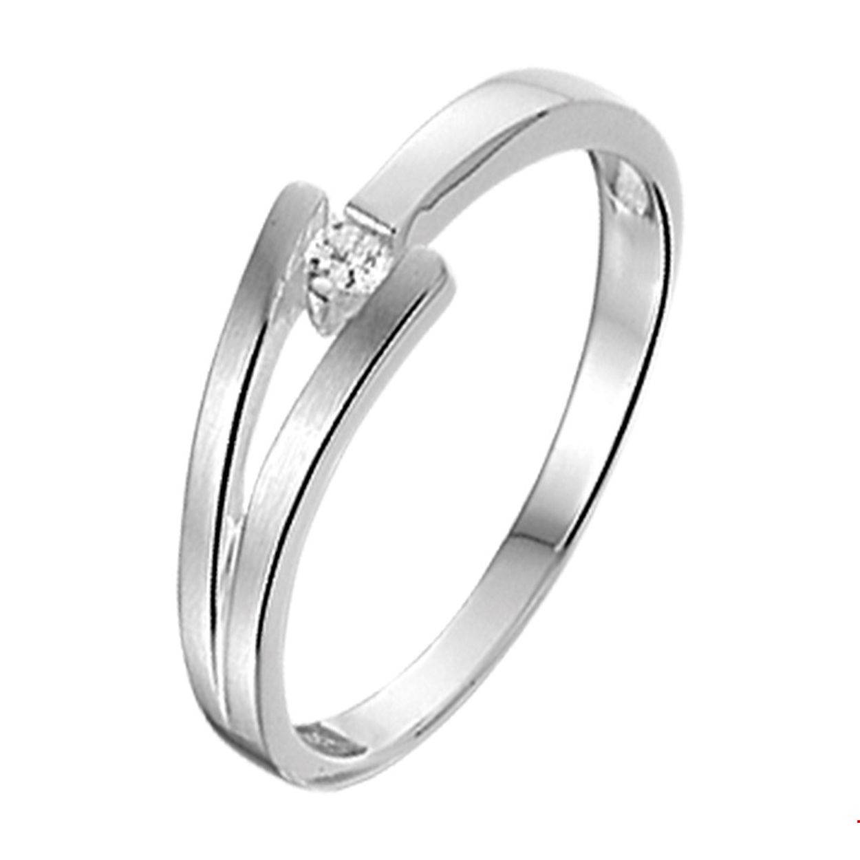 Gerhodineerd zilveren ring met zirkonia en een poli/matte afwerking.

Gender: dames
Ringmaat: 17.25 mm (54)
Breedte: 5.5 mm
Zetting: solitaire (span zetting)