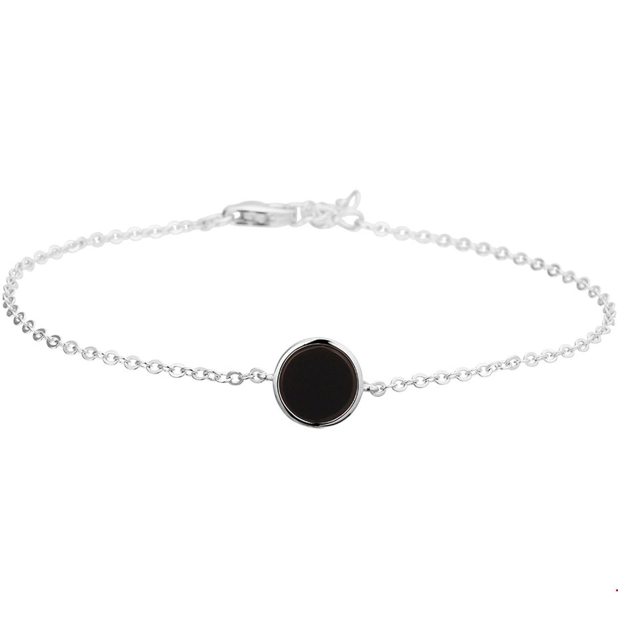 Beschrijving: Trendy gerhodineerd zilveren 1.7mm anker armband met een lengte van 17cm en een extensie van 2cm. De armband is uitgevoerd met onyx in een zetkast van 9.5mm. Tip: Combineer de armband met bijpassende sieraden uit onze collectie en maak zo een schitterende set!.
Verpakt per: 1
Doelgroep: dames
Kortste lengte: 17 mm
Langste lengte: 19 mm