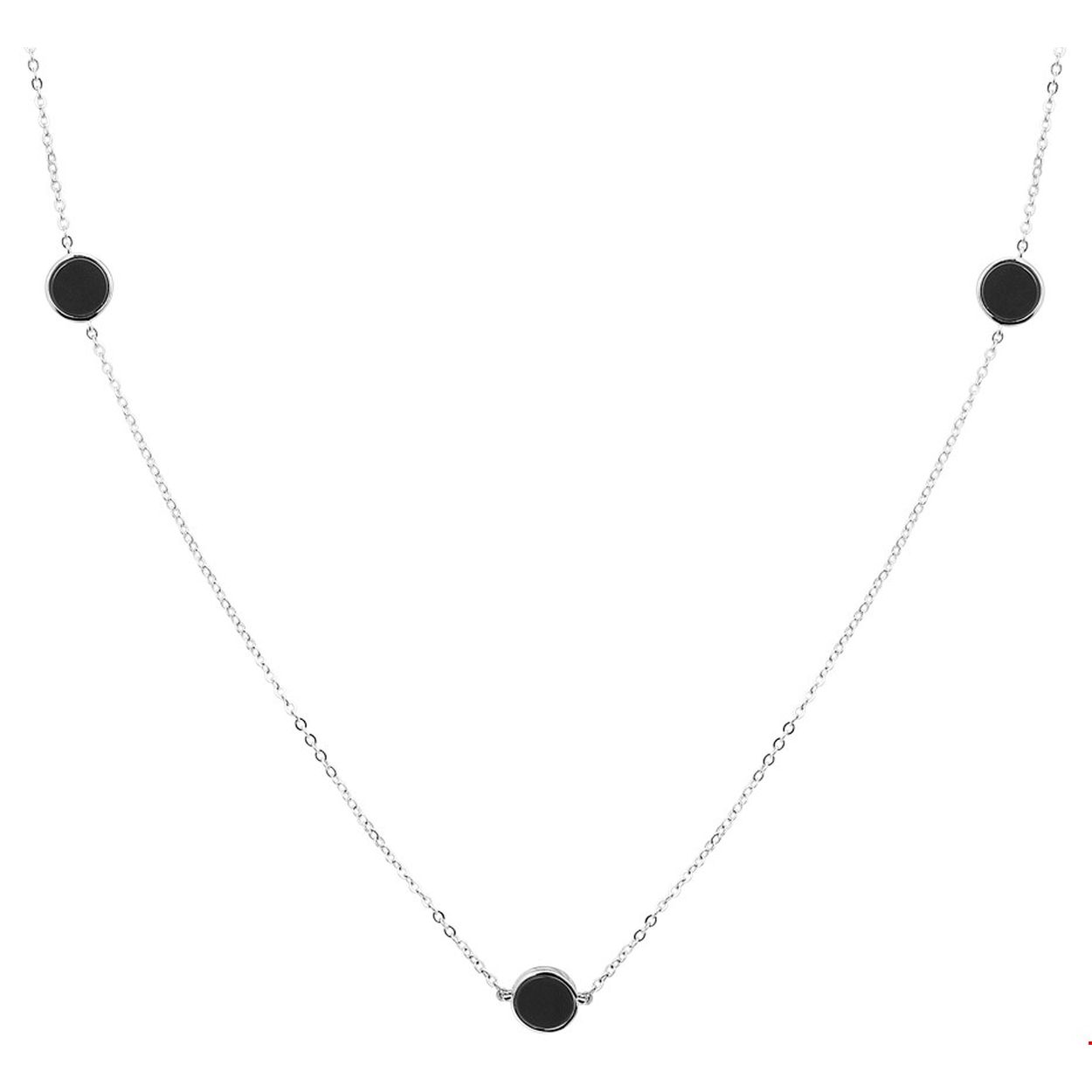 Beschrijving: Trendy gerhodineerd zilveren 1.7mm brede anker collier uitgevoerd met onyx in een zetkast van 9.5mm. Het collier is te combineren met bijpassende sieraden uit onze collectie.
Verpakt per: 1
Doelgroep: dames
Breedte: 1.7 mm
Langste lengte: 81 mm