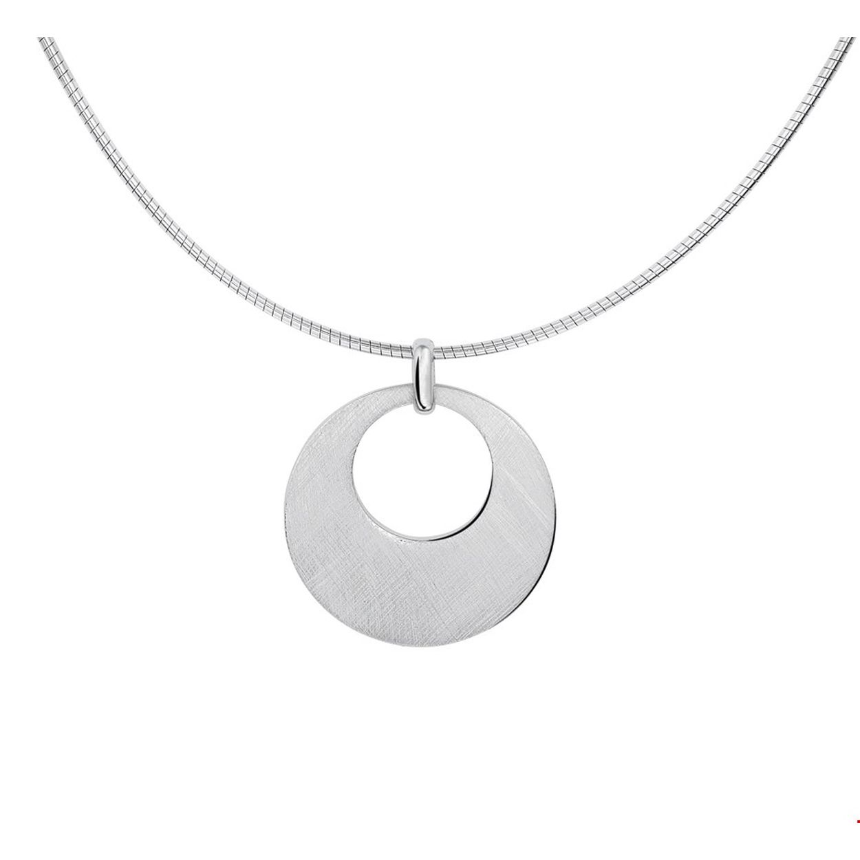Beschrijving: Stijlvol gerhodineerd zilveren 1.25mm omega collier met een lengte van 42cm en een extensie van 3cm uitgevoerd met een poli mat hanger met een diameter van 23.7mm.Tip: Combineer dit collier met bijpassende sieraden uit onze collectie en maak zo een fabulous set!.
Verpakt per: 1
Doelgroep: dames
Breedte: 1.25 mm
Kortste lengte: 42 mm
Langste lengte: 45 mm