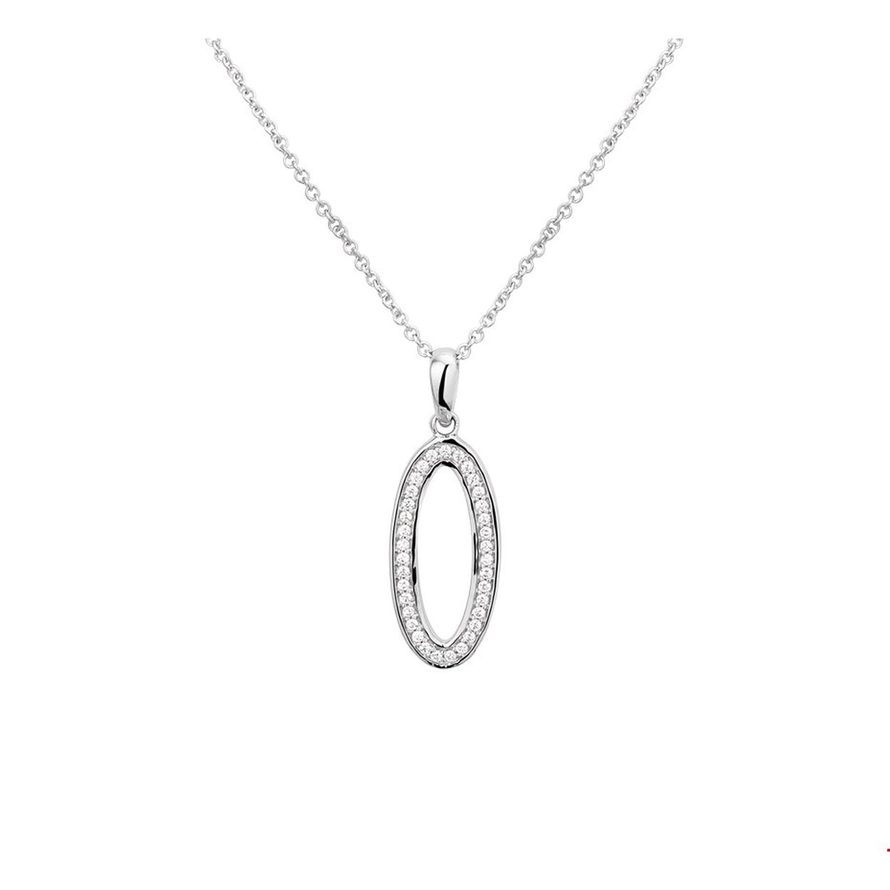 Gerhodineerd zilveren 1.3mm anker collier met een afmeting van 42cm en een extensie van 3cm. Het collier is uitgevoerd met een hanger belegd met briljant geslepen zirkonia in een rijzetting en heeft een afmeting van 23x9.5mm. Tip: Combineer dit collier met bijpassende sieraden uit onze collectie en maak zo een schitterende set!.
Doelgroep: dames
Breedte: 9.5 mm
Kortste lengte: 42 cm
Langste lengte: 45 cm
Hoogte: 23 mm
Zetting: entourage (rijzetting)