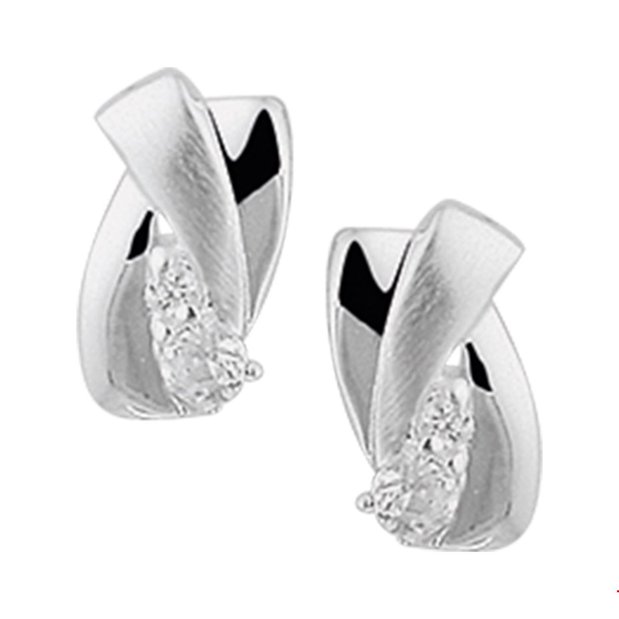 Beschrijving: Gerhodineerd zilveren oorknoppen met zirkonia en een poli/matte afwerking. 
Verpakt per: 1
Doelgroep: dames
Breedte: 6 mm
Hoogte: 10.5 mm
Zetting: solitaire (rijzetting)