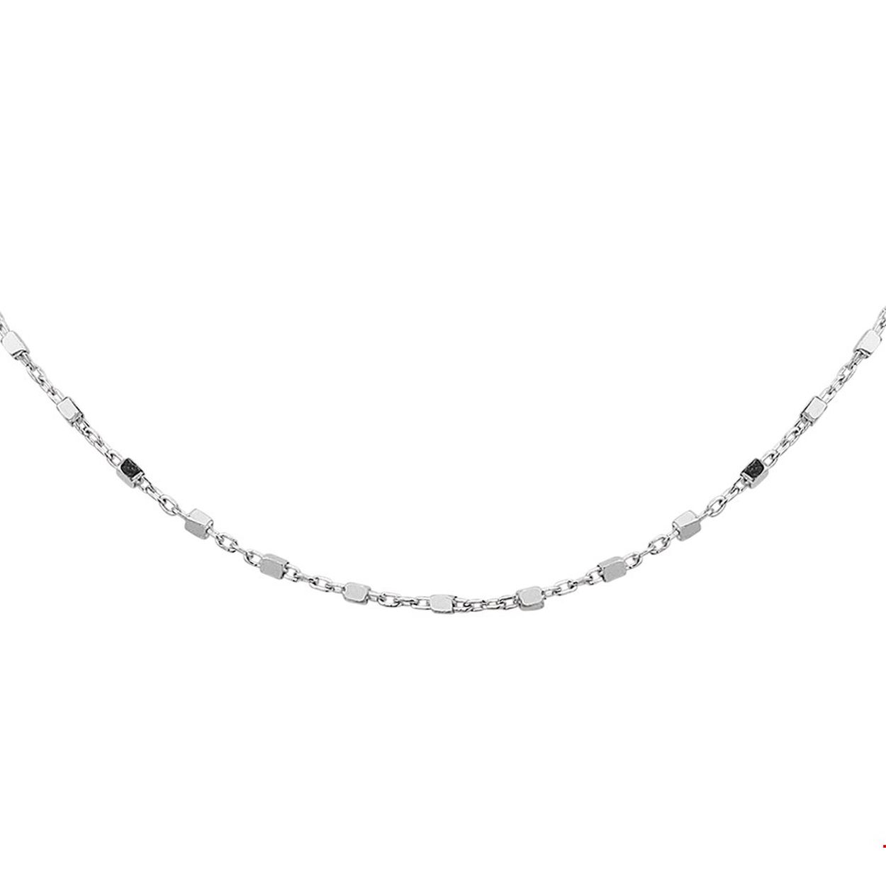 Beschrijving: Fijn gerhodineerd zilveren 1.1mm blokjes  collier met een lengte van 40cm met een extensie van 4cm uitgevoerd een stevige karabijn sluiting. Tip: Het collier is te combineren met bijpassende sieraden uit onze collectie.
Verpakt per: 1
Doelgroep: dames
Breedte: 1.1 mm
Kortste lengte: 40 mm
Langste lengte: 44 mm