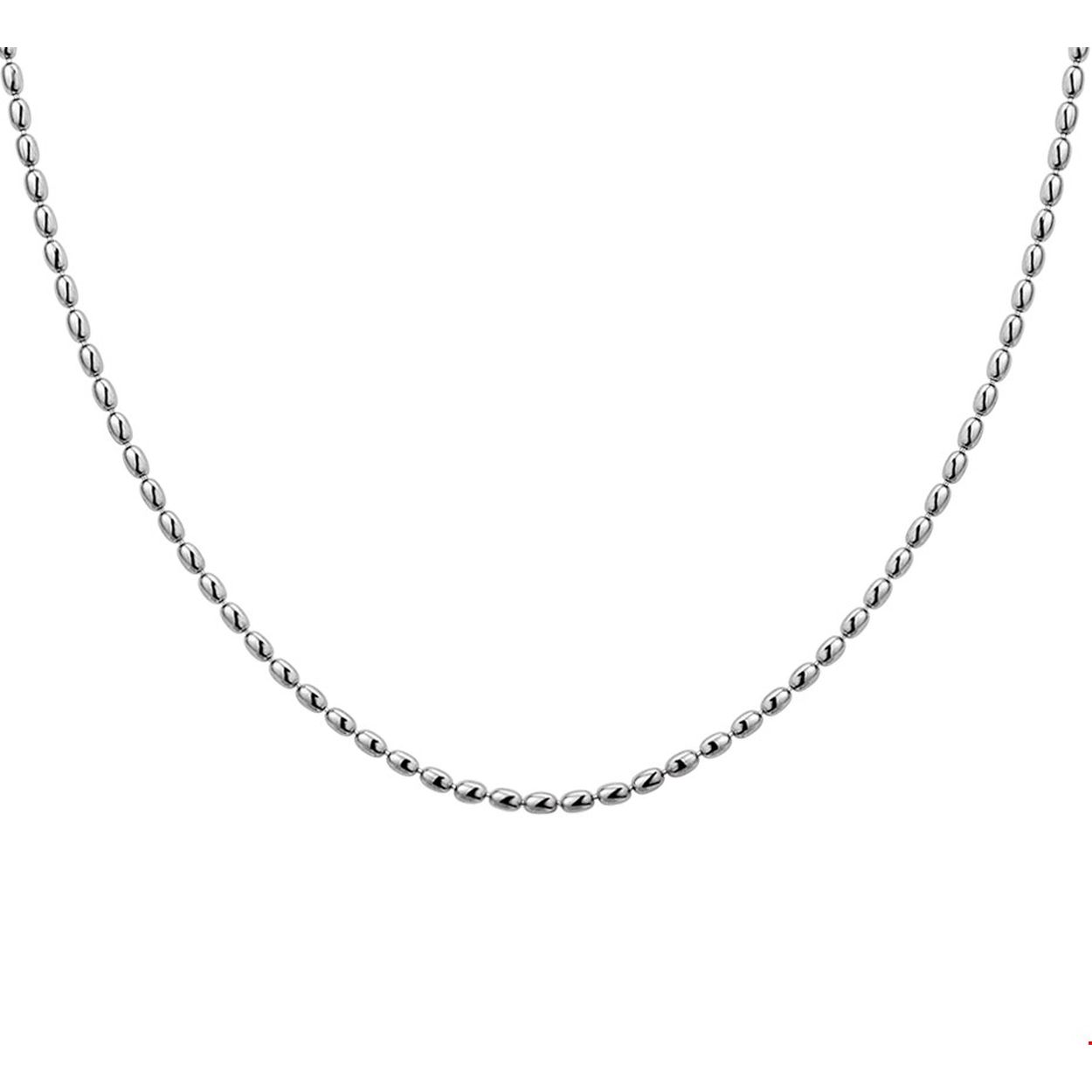 Beschrijving: Fijn gerhodineerd zilveren 1.5mm bolletjes collier met een lengte van 40cm met een extensie van 4cm. Het collier is uitgevoerd met een stevige karabijn sluiting. Het collier is te combineren met bijpassende sieraden uit onze collectie. Tip: Onze collectie heeft vele hanger en bedels die bij dit collier passen. Bekijk onze collectie eens!.
Verpakt per: 1
Doelgroep: dames
Breedte: 1.5 mm
Kortste lengte: 40 mm
Langste lengte: 44 mm