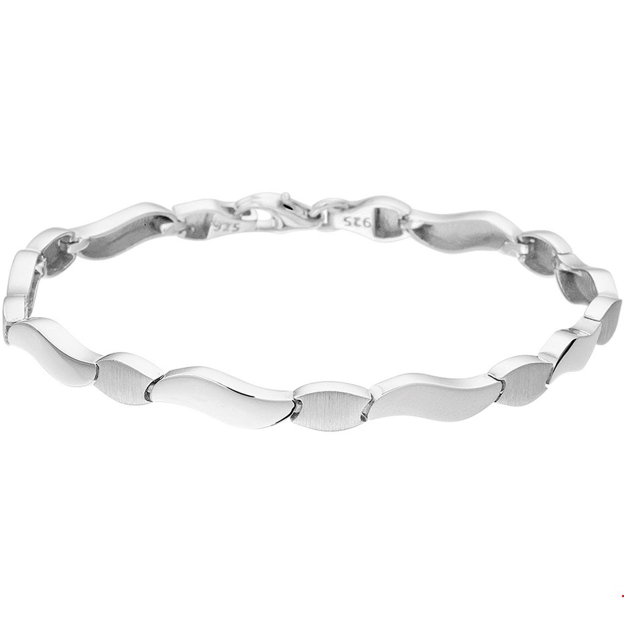 Beschrijving: Chique gerhodineerd poli mat zilveren armband schakels van 5.0mm breed uitgevoerd met een stevige karabijn sluiting. De armband heeft om en om poli en matte schakels. Die stralen elegantie uit en maken de armband tot een ware eyecatcher. De armband is te combineren met bijpassende sieraden. Een perfecte combinatie als je subtiel glamour wilt toevoegen aan je look. Info: Gerhodineerd zilver is door de rhodiumlaag beter bestand tegen verkleuren en krassen.
Verpakt per: 1
Doelgroep: dames
Breedte: 5 mm
Langste lengte: 19 mm