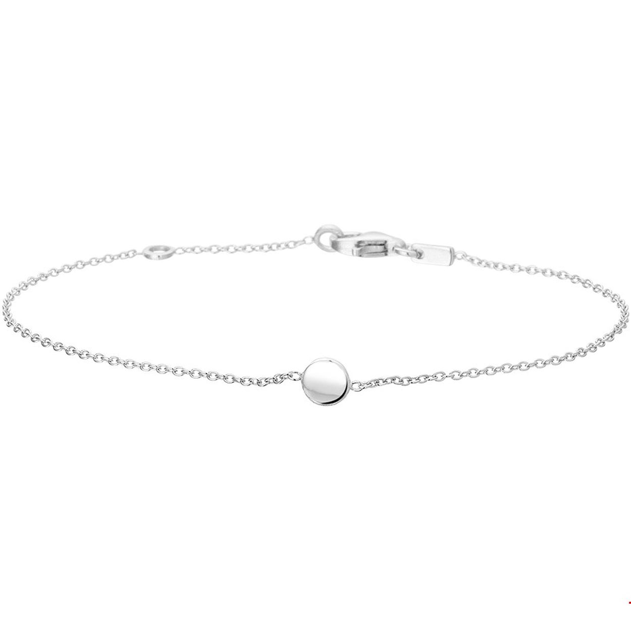 Beschrijving: Gerhodineerd zilveren anker armband uitgevoerd met een rondje van 5mm in diameter. De armband heeft draaglengtes van 16 en 18cm en is 1.2mm breed. De armband is te combineren met bijpassende sieraden uit onze collectie. Info: Gerhodineerd zilver is door de rhodiumlaag beter bestand tegen verkleuren en krassen.
Verpakt per: 1
Doelgroep: dames
Kortste lengte: 16 mm
Langste lengte: 18 mm