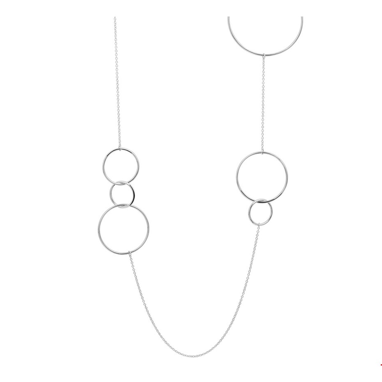 Beschrijving: Lange trendy gerhodineerd zilveren 1.3mm anker collier met een lengte van 80cm en een extensie van 5cm uitgevoerd met open cirkels van verschillende grote. Tip: Combineer dit collier met bijpassende sieraden uit onze collectie en maak een trendy en hippe set!.
Verpakt per: 1
Doelgroep: dames
Kortste lengte: 80 mm
Langste lengte: 85 mm
Hoogte: 40 mm