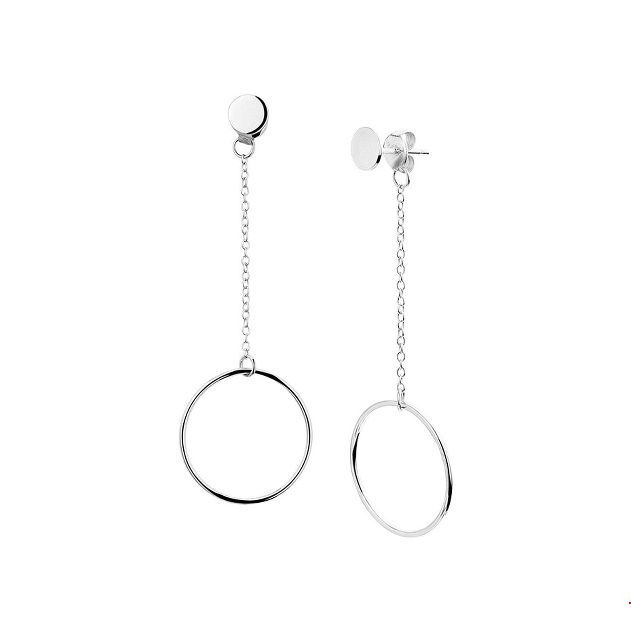 Beschrijving: Trendy gerhodineerd zilveren oorhangers uitgevoerd met twee rondjes, waarbij het grote rondje achter het oor valt en het kleine rondje voor het oor zit. Het grote rondje heeft een diameter van 20mm en het kleine rondje is 6mm. INFO: Gerhodineerd zilver is door de rhodiumlaag beter bestand tegen verkleuren en krassen.
Verpakt per: 1
Doelgroep: dames
Hoogte: 59 mm