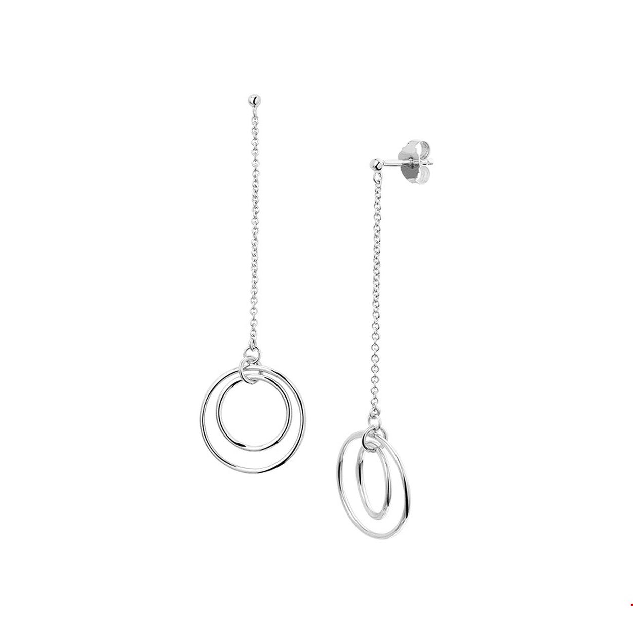 Beschrijving: Trendy gerhodineerd zilveren oorhangers met een anker schakel. De oorhangers hebben een hoogte van 5.9cm en zijn uitgevoerd met twee open rondjes. Tip: Leuk om kado te geven zie je ze al stralen!? Info: Gerhodineerd zilver is door de rhodiumlaag beter bestand tegen verkleuren en krassen.
Doelgroep: dames
Hoogte: 59 mm