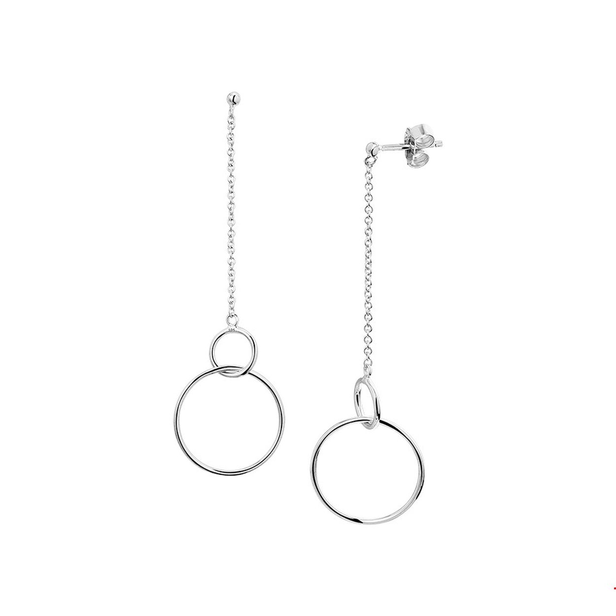 Beschrijving: Trendy gerhodineerd zilveren oorhangers met een anker schakel. De oorhangers hebben een hoogte van 5.9cm en zijn uitgevoerd met twee open rondjes van 8 en 17mm. Tip: Leuk om kado te geven zie je ze al stralen!? Info: Gerhodineerd zilver is door de rhodiumlaag beter bestand tegen verkleuren en krassen.
Verpakt per: 1
Doelgroep: dames
Hoogte: 59 mm
