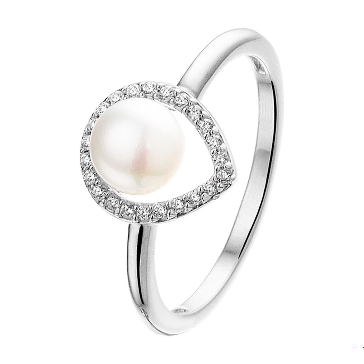 Beschrijving: Chique gerhodineerd zilveren ring met een breedte van 11mm uitgevoerd met een druppelvormige rijzetting van briljant geslepen zirkonia en een zoetwaterparel van 6.5mm. De sierlijk gevormde ring in combinatie met de sprakelende zirkonia stenen en uniek design geven dit sieraad een chique uitstraling. Perfect voor die ene avond waar je wilt stralen met luxe sieraden en je outfit een elegante touch nodig heeft.
Uniekenummer serie: 40972
Verpakt per: 1
Doelgroep: dames
Ringmaat: 17.75 mm (56)
Breedte: 11 mm