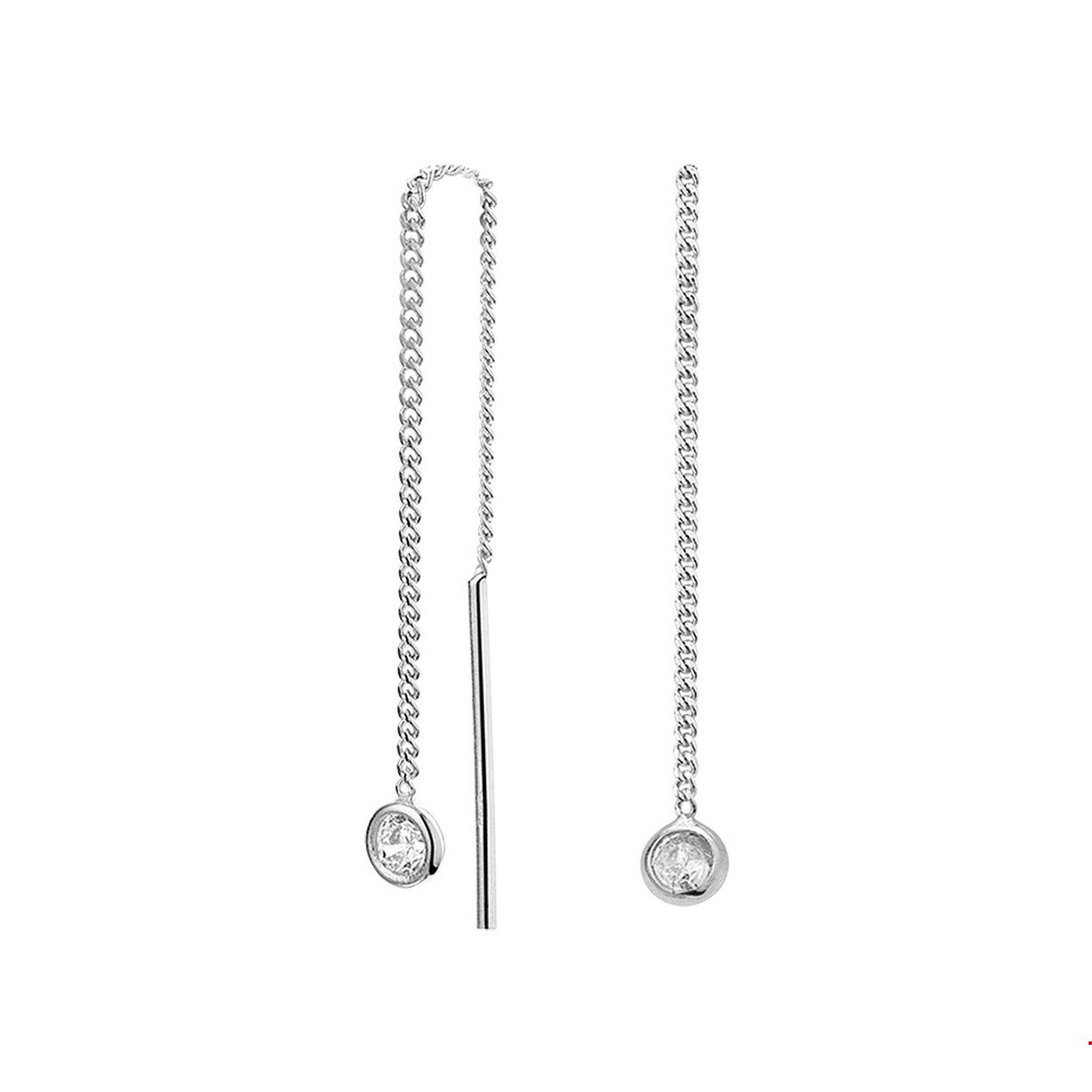Beschrijving: Trendy gerhodineerd zilveren doortrekoorbellen met een totale lengte van 6.5cm uitgevoerd met een 1mm schakel en een zirkonia in een zetkast van 4mm. Tip: Perfect om kado te doen aan dierbaren of je geliefde!.
Doelgroep: dames
Breedte: 1 mm
Zetting: solitaire (kastzetting)