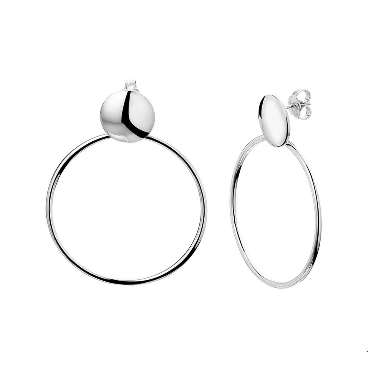 Beschrijving: Trendy gerhodineerd zilveren oorhangers uitgevoerd met twee rondjes van 12 en 36mm in diameter. De oorhangers hebben een hoogte van 4.5cm Tip: Leuk om kado te geven zie je ze al stralen!? Info: Gerhodineerd zilver is door de rhodiumlaag beter bestand tegen verkleuren en krassen.
Verpakt per: 1
Doelgroep: dames
Hoogte: 45 mm